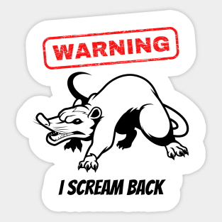 I Scream Back Sticker